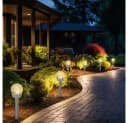 Expo Börse LED Solarleuchte 4er Set Warmweiß Gartenlampe Bild 5