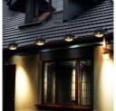 Expo Börse Solar Dachrinnenleuchte 4er Set Anthrazit LED Warmweiß Bild 1