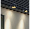 Expo Börse Solar Dachrinnenleuchte 4er Set Anthrazit LED Warmweiß Bild 4