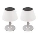 Expo Börse Solar Tischlampe Weiß 2er Set Gartenleuchte LED Bild 1