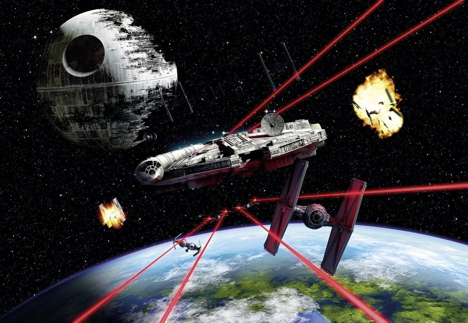Star Wars Wandbild Tapete 368x254cm
