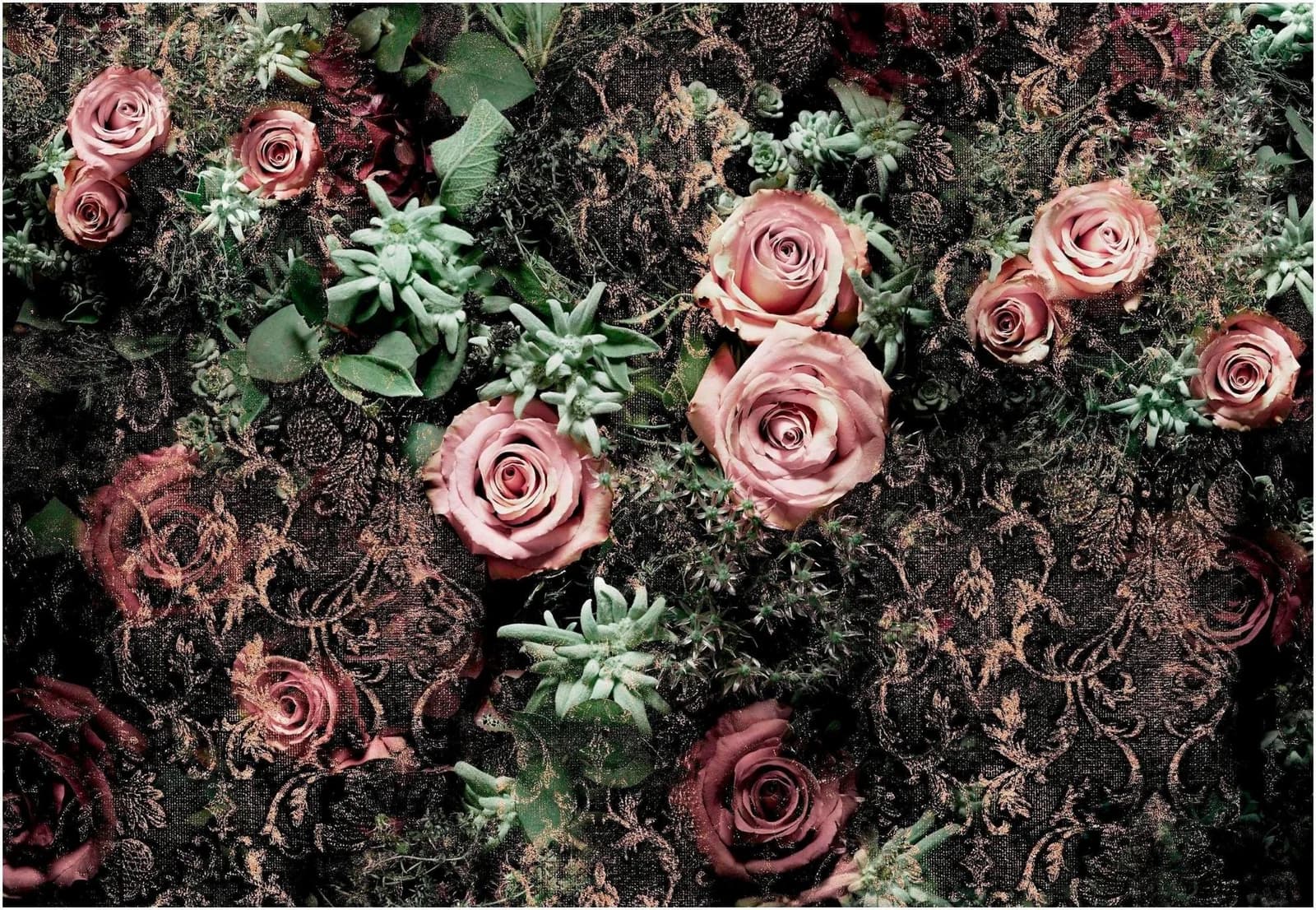 Komar Fototapete Velvet Rosa Braun Naturmotiv