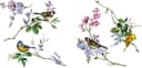 KOMAR Fensterbild Wedding Birds Bunt Selbsthaftend 31x31 cm Bild 1