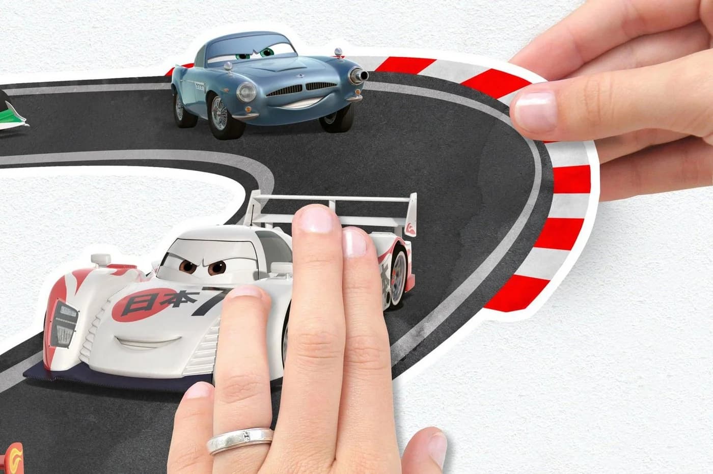 KOMAR Wandtattoo Cars Track Bunt Selbstklebend Kinderzimmer - Bild 3