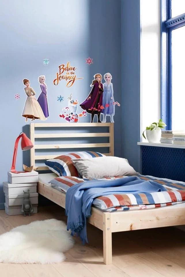 Komar Wandtattoo Frozen 2 - Believe in the Journey - Größe 50 x 70 cm (10 St), selbstklebend, Wandsticker, Kinderzimmer