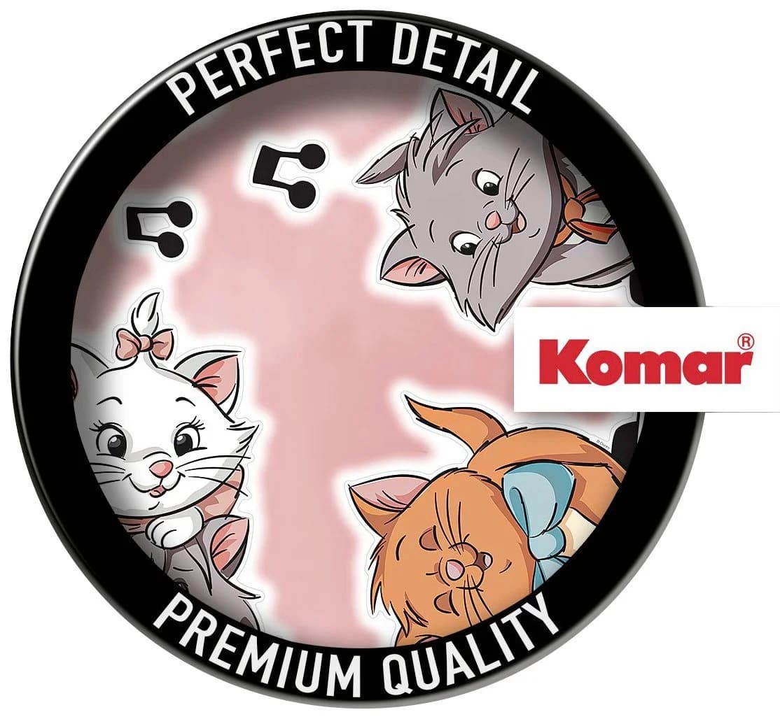 KOMAR Wandtattoo Aristocats Kittens Rosa Braun Weiß Kinderzimmer - Bild 4