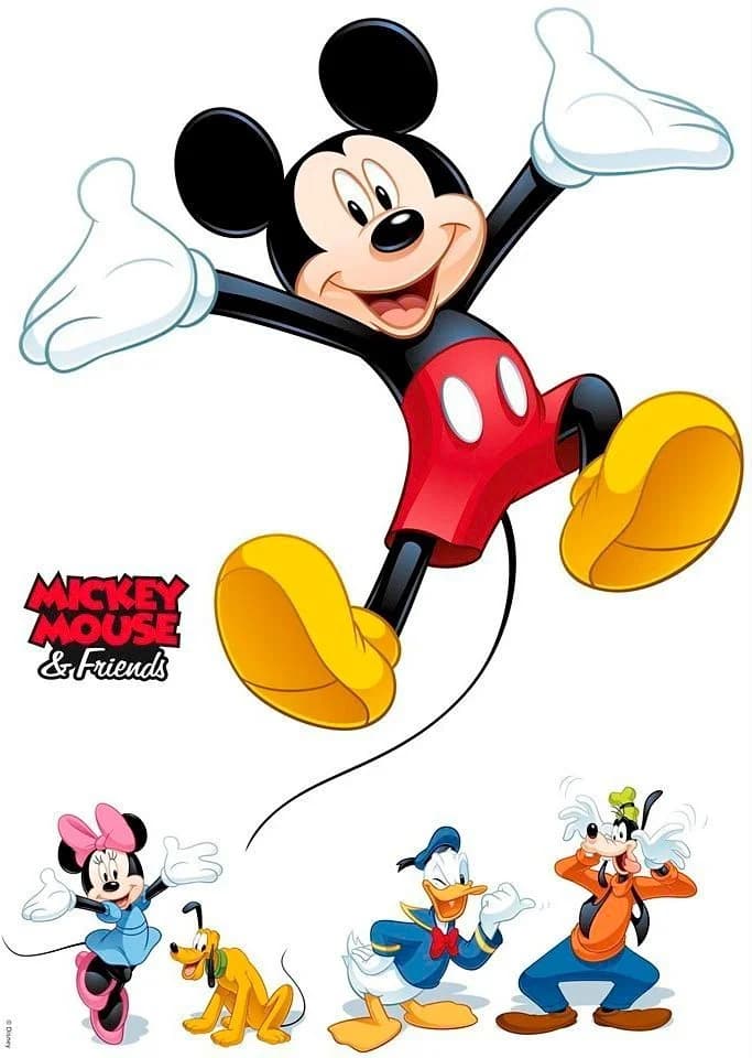 Komar Wandtattoo Mickey and Friends Bunt Selbstklebend - Bild 2