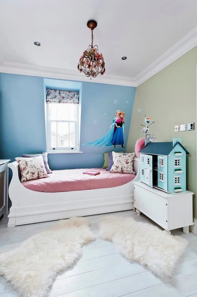 Komar Wandtattoo Frozen Sisters Bunt Selbstklebend Kinderzimmer
