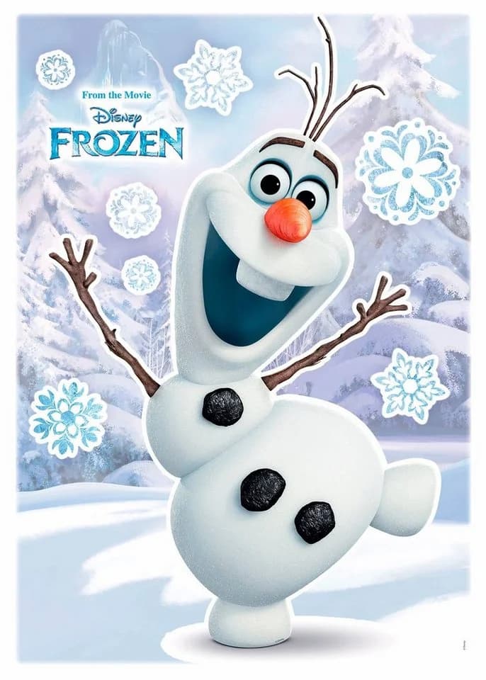 Komar Wandtattoo Olaf Disney Schneemann Blau Weiß Schwarz - Bild 2
