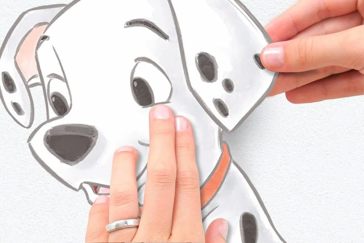 Wandtattoo KOMAR Best of Friends Disney Schwarz 50x70 cm - Bild 3