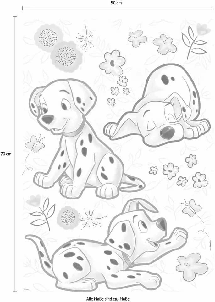 Wandtattoo KOMAR Best of Friends Disney Schwarz 50x70 cm - Bild 4