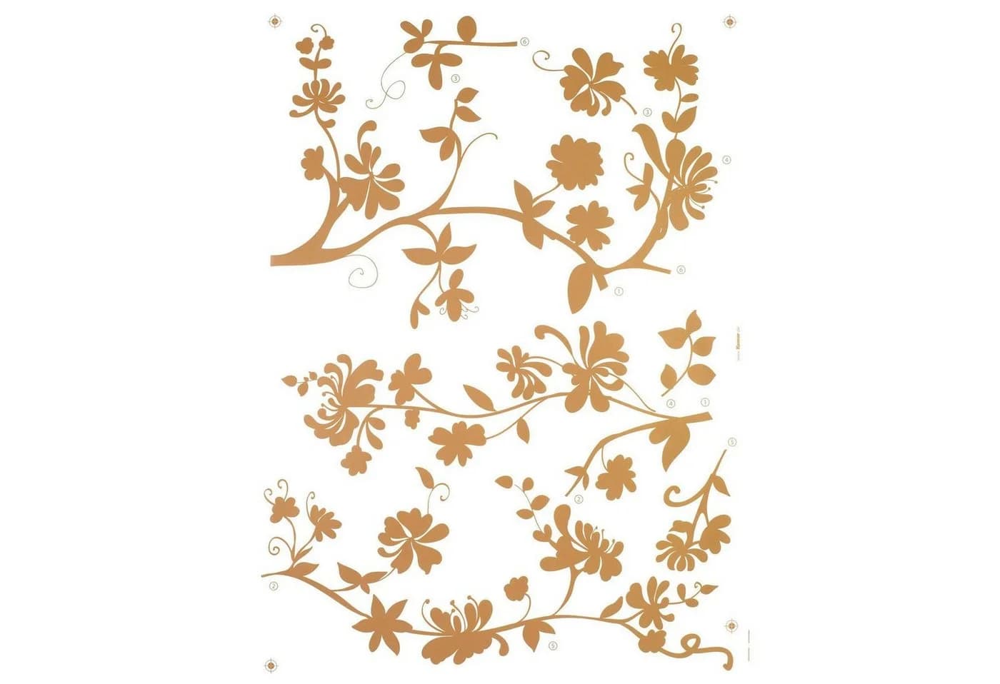 Komar Wandtattoo Frasca - Blumenranke 50 x 70 cm - Bild 2