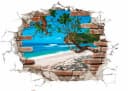 Komar Wandtattoo Break Out Bunt Selbstklebend Wandsticker Bild 1