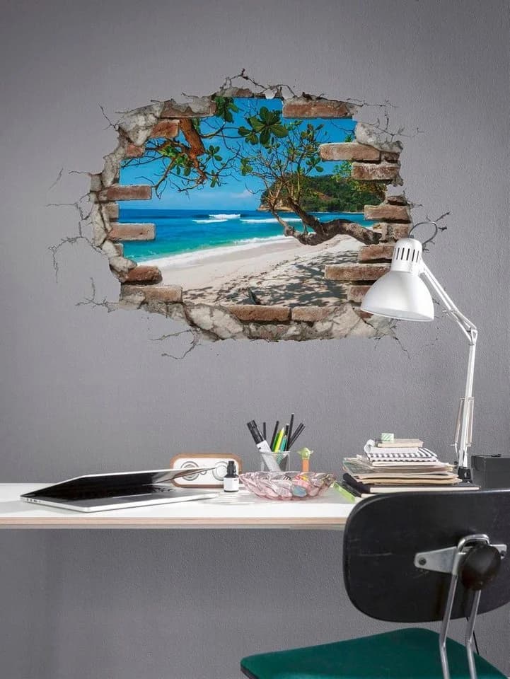 Komar Wandtattoo Break Out Bunt Selbstklebend Wandsticker - Bild 2