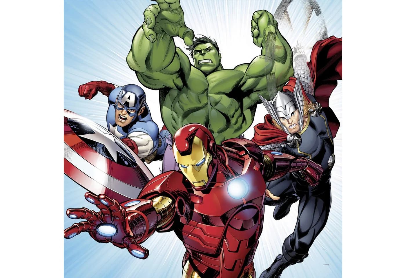 Leinwandbild KOMAR Marvel Avengers Teampower 60x60 cm