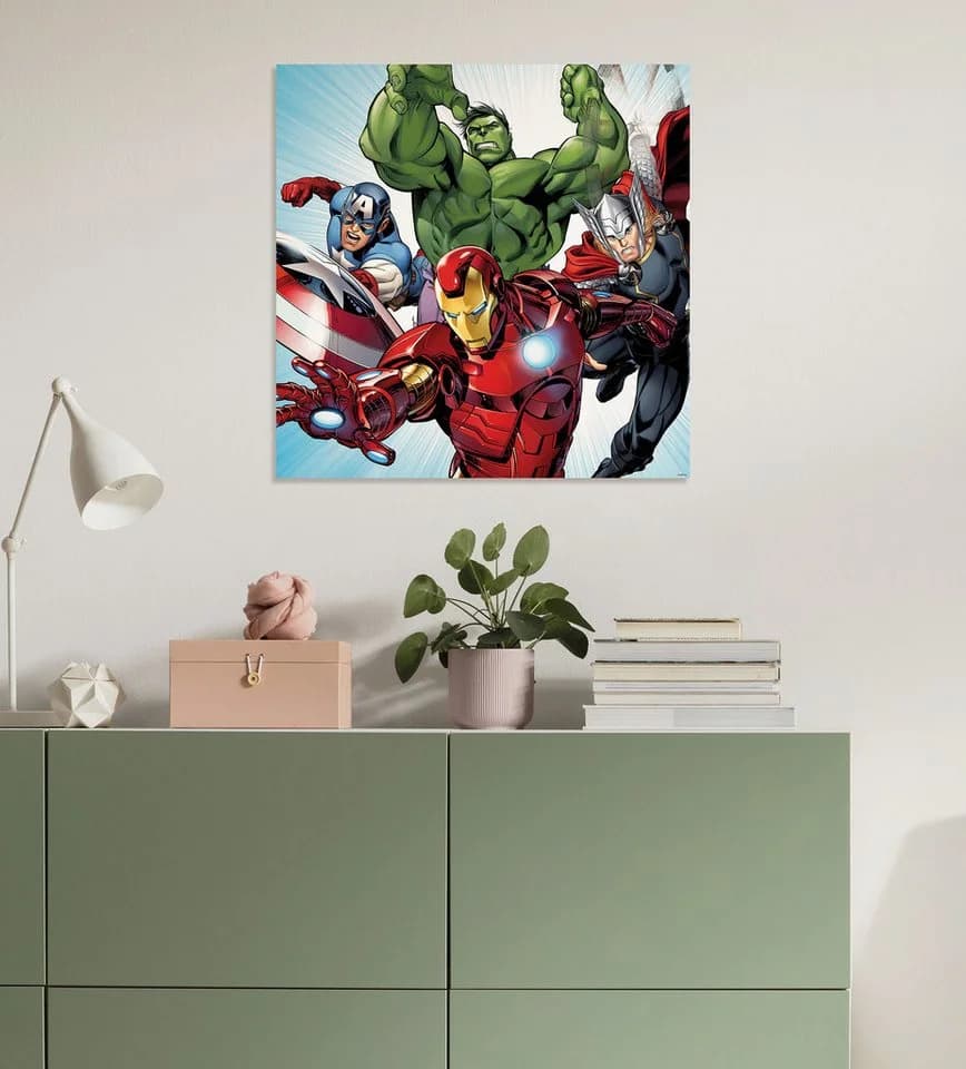 Leinwandbild KOMAR Marvel Avengers Teampower 60x60 cm - Bild 2