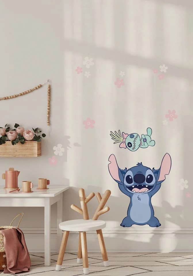 KOMAR Wandtattoo Disney Lilo & Stitch Blau Grün Rosa - Bild 2