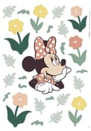 KOMAR Wandtattoo Disney Minnie Mouse Beauty in Bloom gelb grün rosa Bild 1