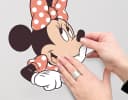 KOMAR Wandtattoo Disney Minnie Mouse Beauty in Bloom gelb grün rosa Bild 3