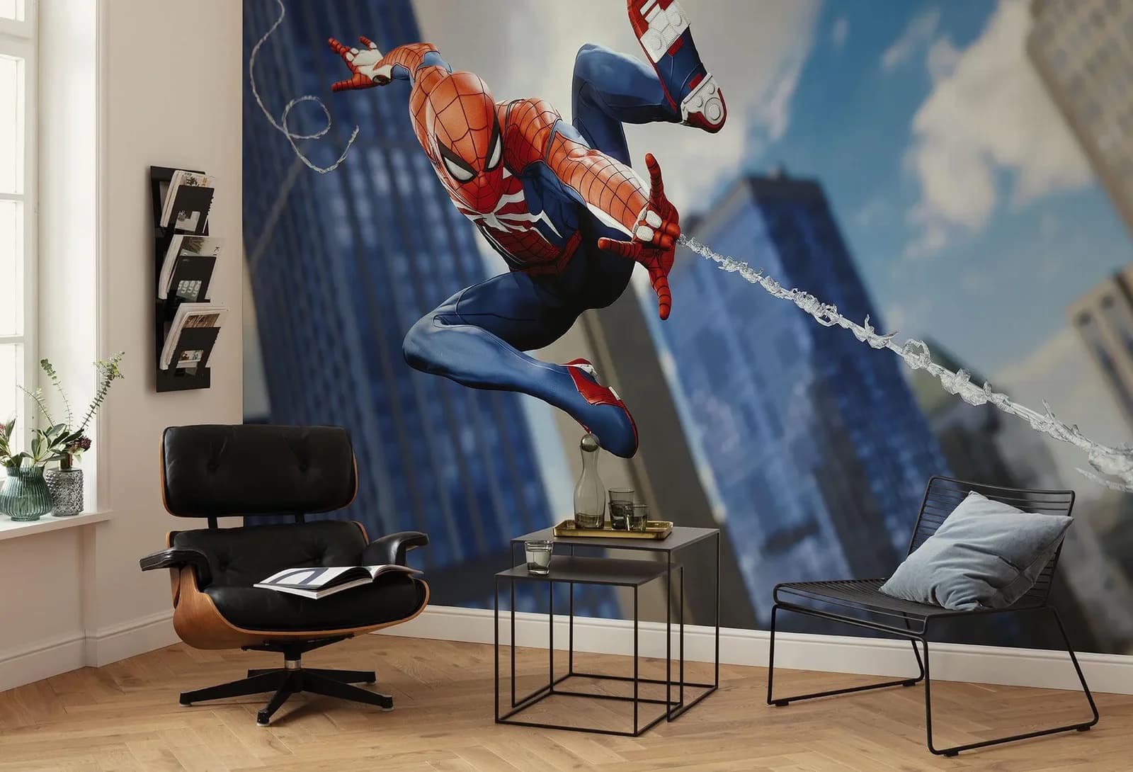 Komar Kindertapete Marvel Spider-Man Attack Blau Vlies