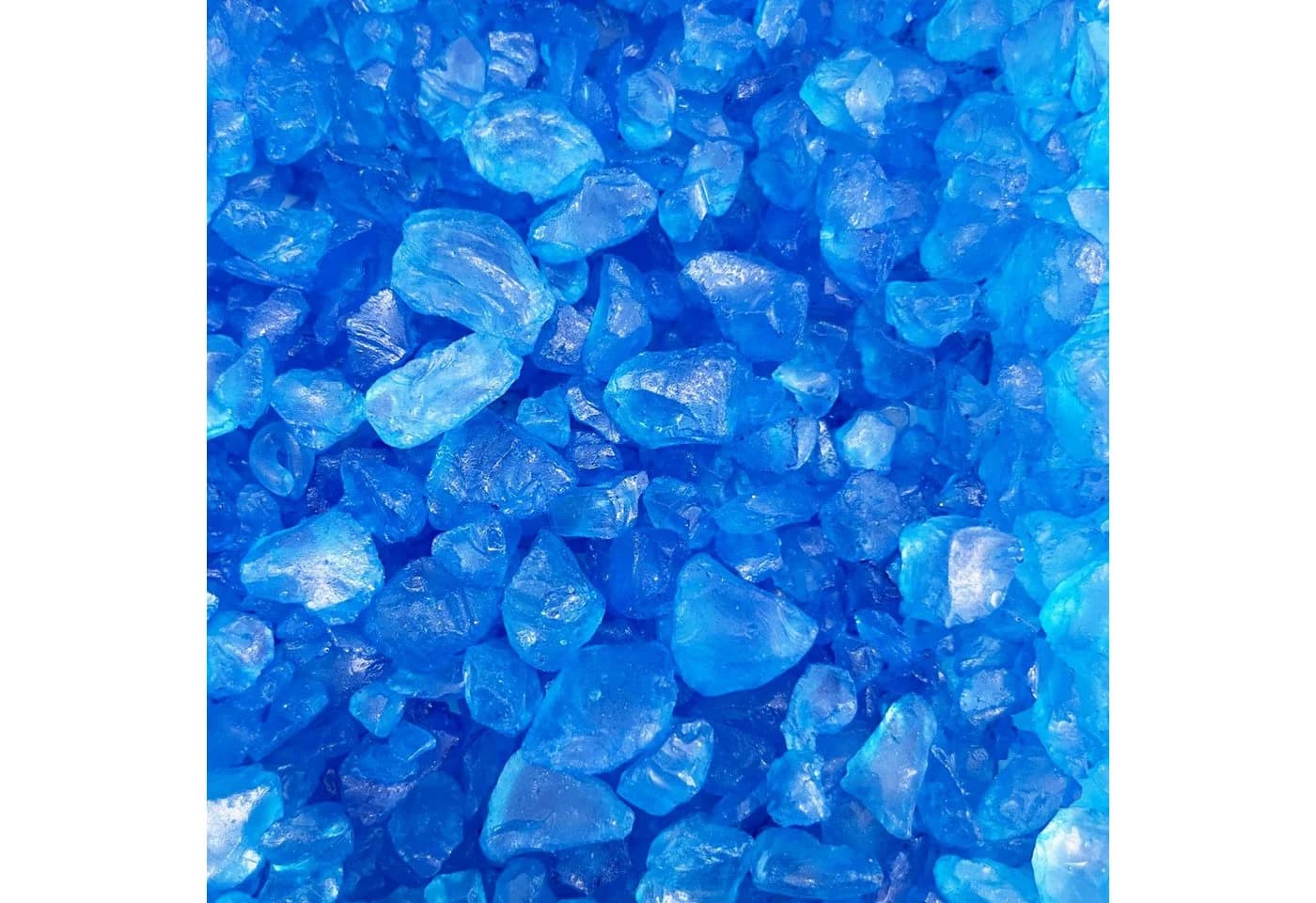 Eurosand Dekokies GLASSTEINE 4-10mm. Glaskies 1kg. Blau
