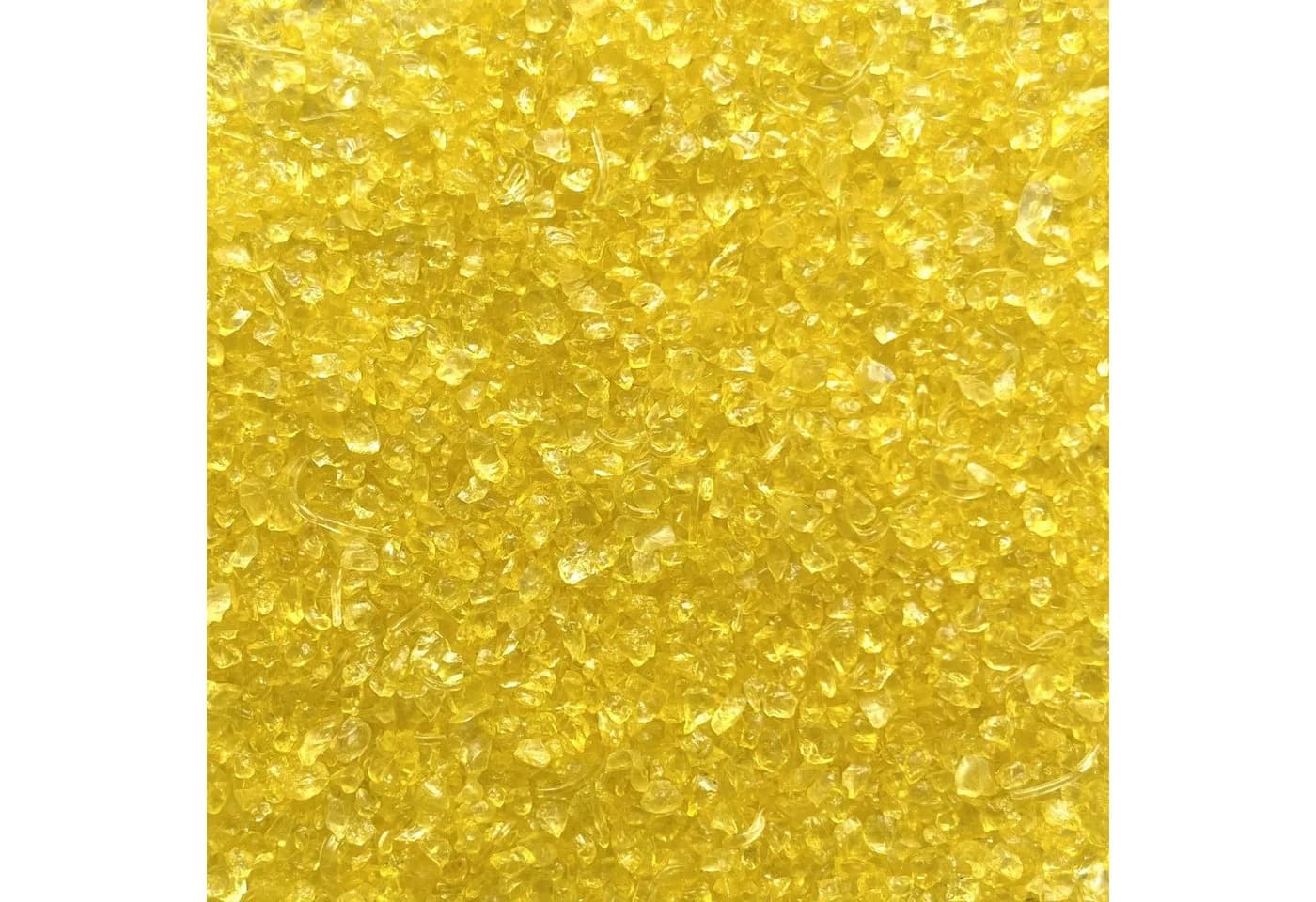 Eurosand Deko-Granulate GLASNUGGETS 2-4mm. Kleine Glassteine. 1kg. Gelb - Bild 2