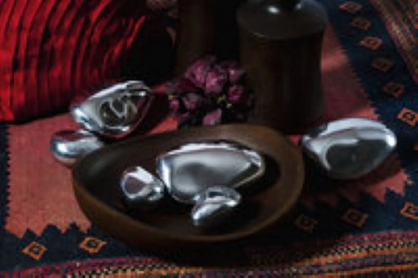 Eurosand Dekoobjekt ALU-ROCK 10cm Silber Moderner Dekostein