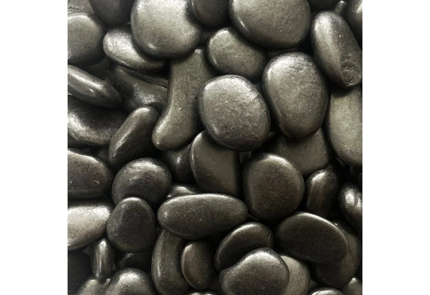 Eurosand Flusskiesel 10-30mm Schwarz 1kg