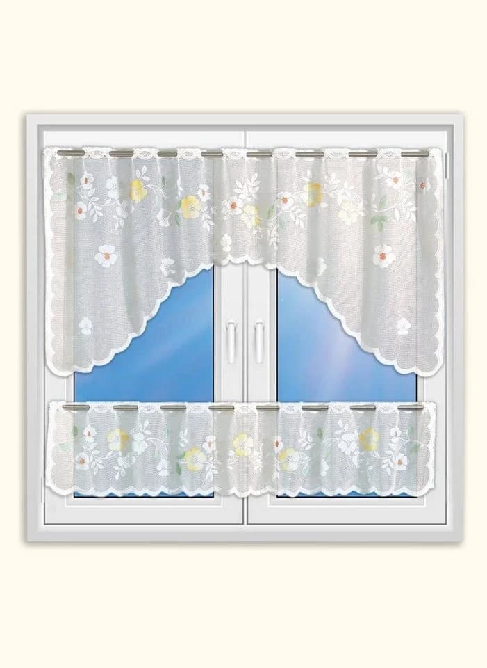 EXPERIENCE Scheibengardine Bistrogardinen Set 70 x 150 cm Bunt