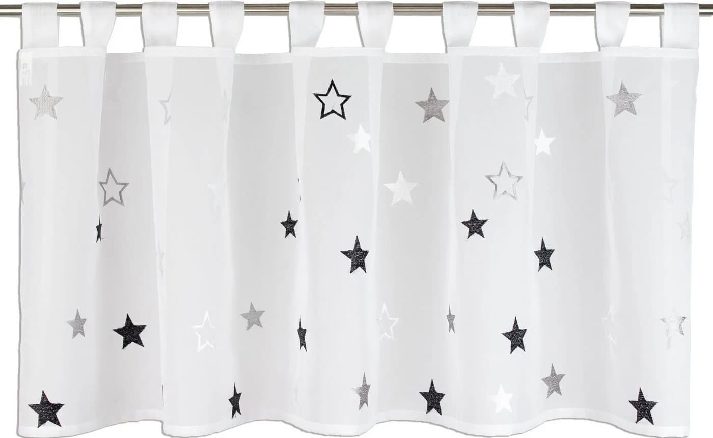 EXPERIENCE Scheibengardine Schlaufen Voile Halbtransparent