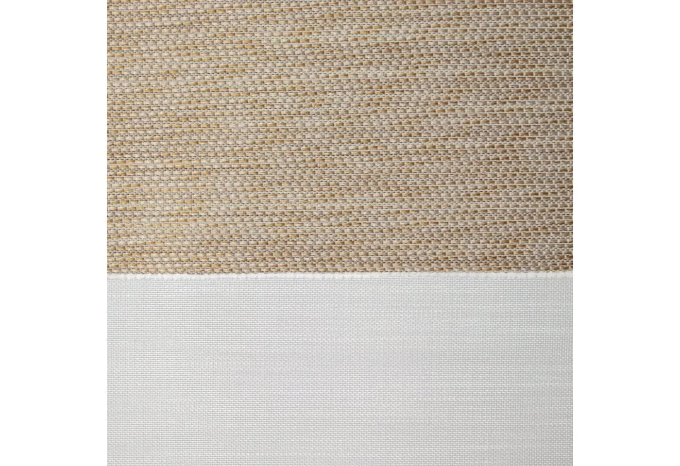 Clever-Kauf-24 Scheibengardine 4-tlg. Beige/Weiß Stangendurchzug - Bild 5