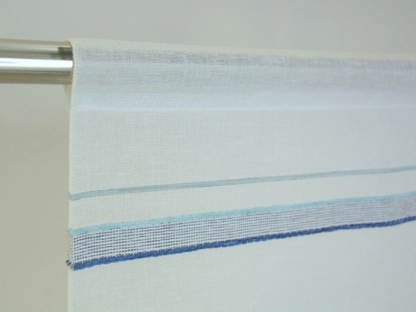 Clever-Kauf-24 Mini Flächenvorhang Set Blau Türkis Webstreifen - Bild 5