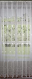 EXPERIENCE Gardine weiß Edel Jacquard transparent Store mit Universalband Bild 1