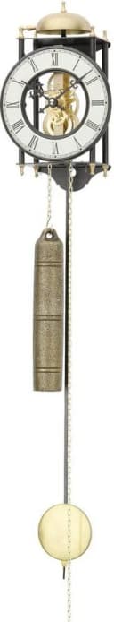 AMS Pendelwanduhr H302 Schwarz Rustikal Handaufzug Bild 1