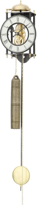 AMS Pendelwanduhr H302 Schwarz Rustikal Handaufzug Bild 2