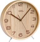 AMS Funktischuhr F5118 Beige Holz Glas Quarz Bild 2