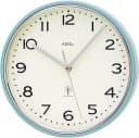 AMS Funkwanduhr F5508 Grau Silber Analog Quarz Bild 1