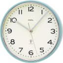 AMS Funkwanduhr F5508 Grau Silber Analog Quarz Bild 2