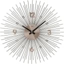 AMS Wanduhr W9610 Grau Metall Quarzuhr 50cm Bild 2