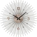 AMS Wanduhr W9610 Grau Metall Quarzuhr 50cm Bild 4
