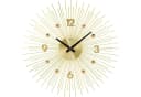 AMS Wanduhr W9611 Gold Metall Quarzuhr Ø 50cm Bild 1