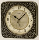 AMS Funkwanduhr F5968 Braun Quarzuhr Resin Bild 2