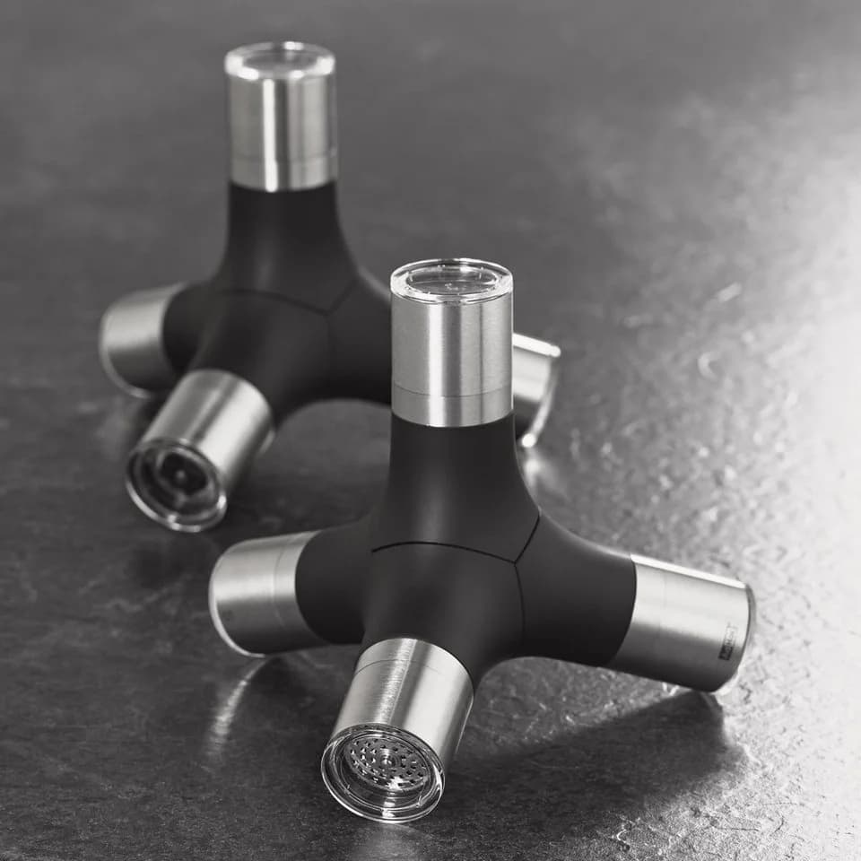 AdHoc Salz-/Pfeffermühle magnetische 4in1 Mühle GIANT manuell Schwarz - Bild 5