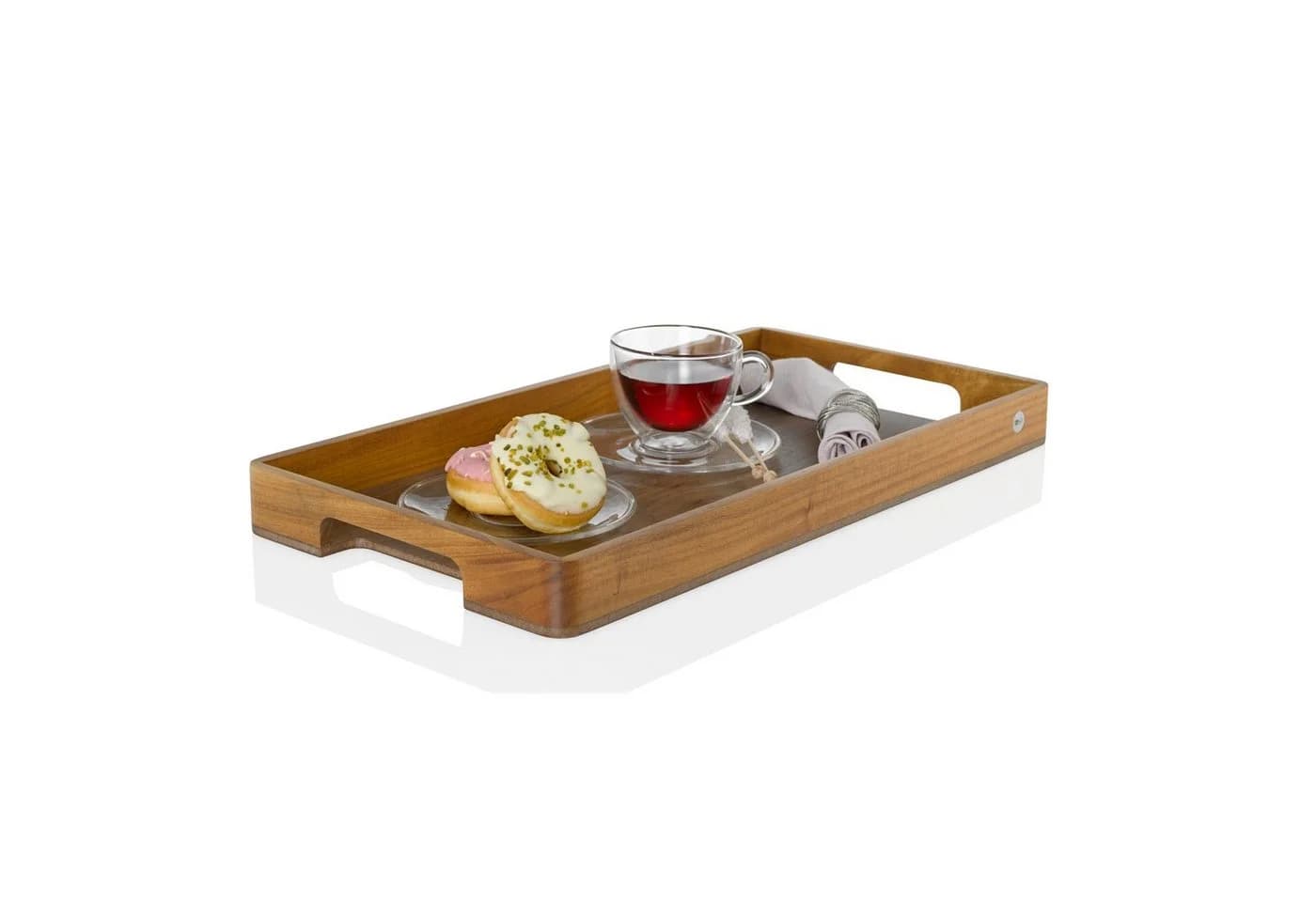 AdHoc Serviertablett Serve Smart Akazien- Walnussholz Braun - Bild 5