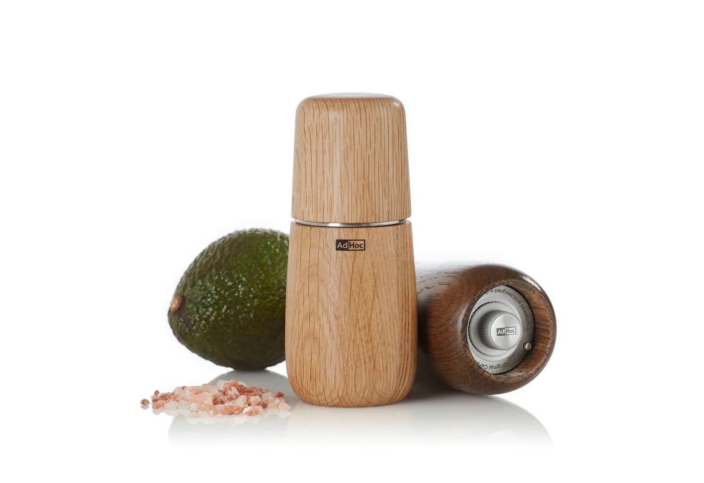 AdHoc Salz-/Pfeffermühle Yono manuell mit Keramikmahlwerk und Holzgehäuse