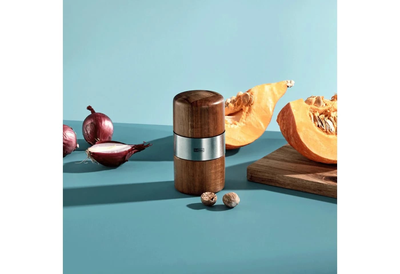 AdHoc Muskatmühle MUSKATO Akazienholz Edelstahl Braun Manuell