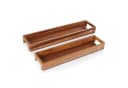AdHoc Tablett SERVE SLIM Akazien- und Walnussholz Braun Bild 5