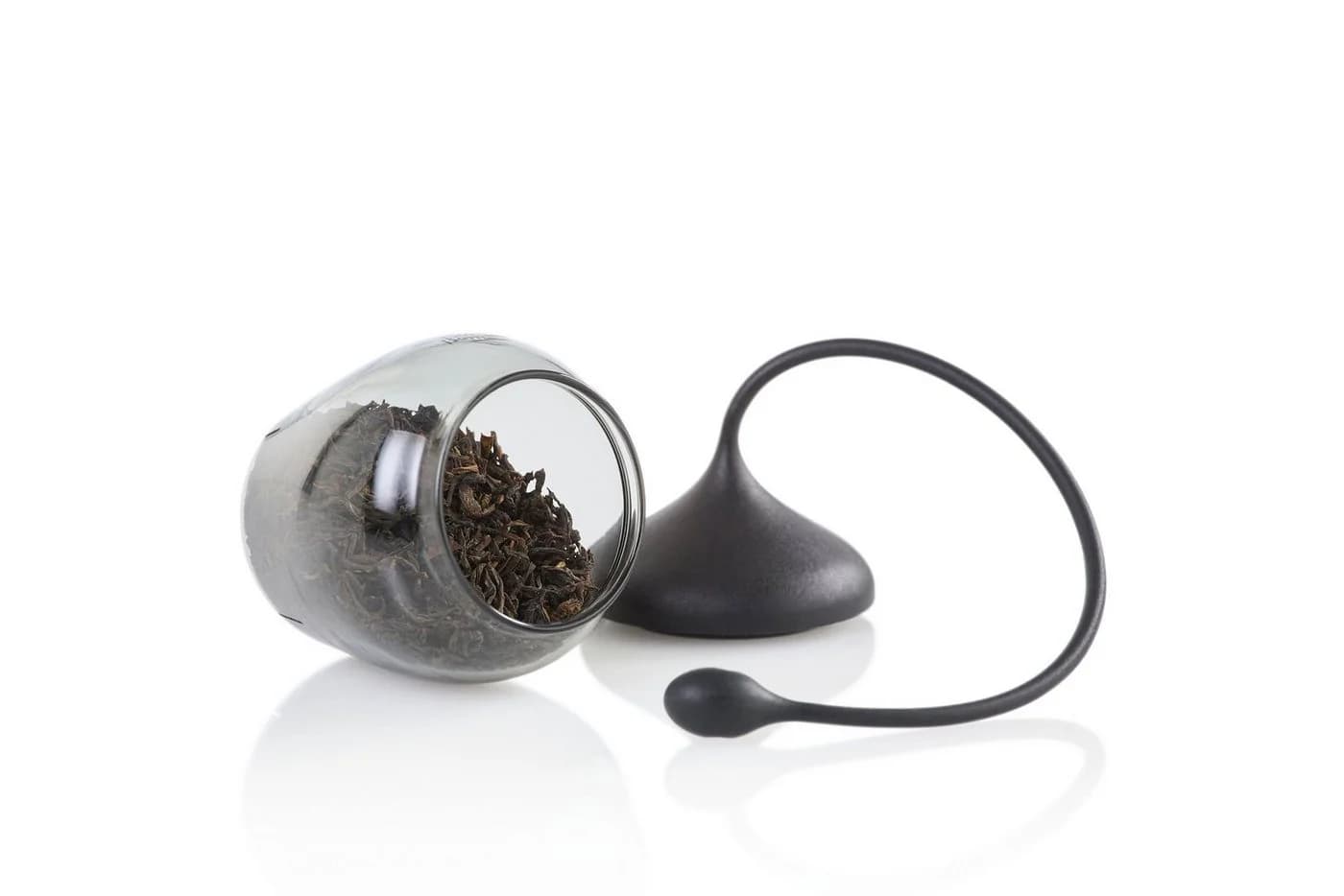 AdHoc Teesieb Glas-Teefilter Fusion transparent/grau