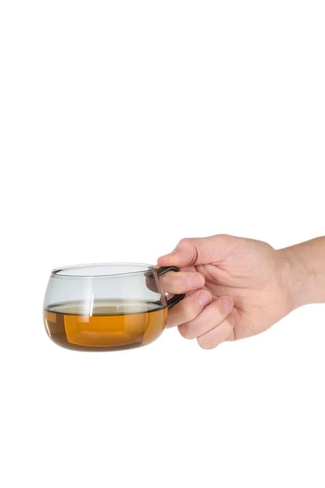 AdHoc Tasse Set Yuna 2-tlg. Borosilikatglas Rauchgrau - Bild 3