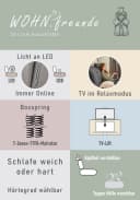Jockenhöfer Movie Star Boxspringbett mit TV-Lift und LED-Beleuchtung Bild 4